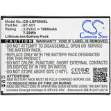 3.8V, Li-ion, 1900mAh, SmartPhone battery fits Leagoo, Bt-501, Alfa 5, 7.22Wh Mobile, SmartPhone Cameron Sino Technology Limited (Smartphone)
