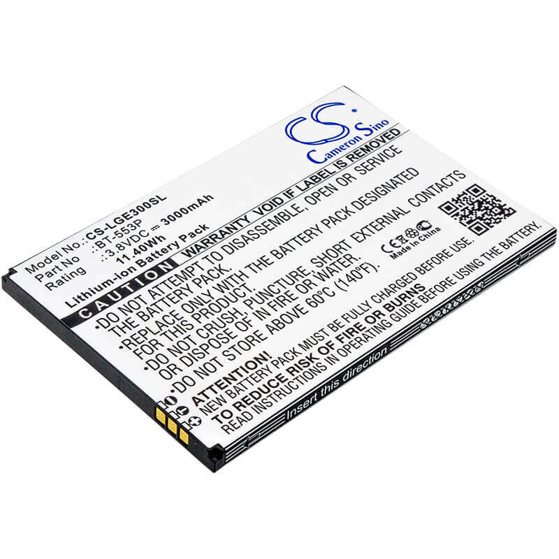 3.8V, Li-ion, 3000mAh, SmartPhone battery fits Leagoo, Bt-553p, Elite 3, 11.4Wh Mobile, SmartPhone Cameron Sino Technology Limited (Smartphone)