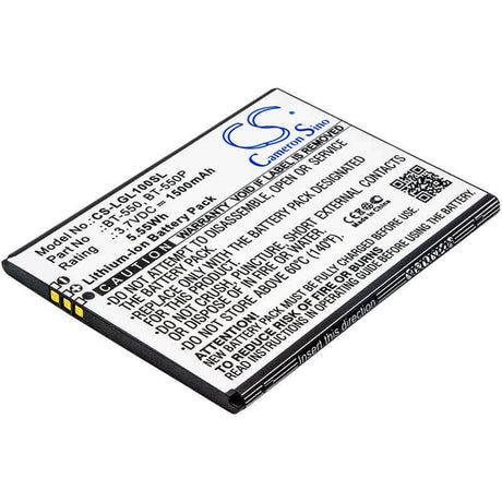3.7V, Li-ion, 1500mAh, SmartPhone battery fits Leagoo, Bt-550, Lead 1, 5.55Wh Mobile, SmartPhone Cameron Sino Technology Limited (Suspended)