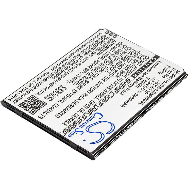 3.8V, Li-ion, 2000mAh, SmartPhone battery fits Leagoo, Bt-513p, M5, 7.6Wh Mobile, SmartPhone Cameron Sino Technology Limited (Suspended)