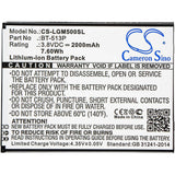 3.8V, Li-ion, 2000mAh, SmartPhone battery fits Leagoo, Bt-513p, M5, 7.6Wh Mobile, SmartPhone Cameron Sino Technology Limited (Suspended)
