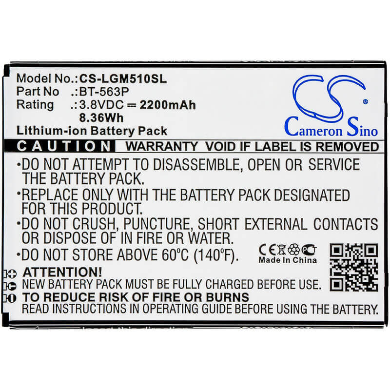 3.8V, Li-ion, 2200mAh, SmartPhone battery fits Leagoo, Bt-563p, M5 Plus, 8.36Wh Mobile, SmartPhone Cameron Sino Technology Limited (Suspended)