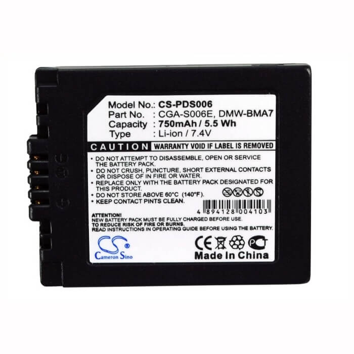 Camera Battery For Leica V-lux1 7.4v, 750mah - 5.55wh Camera Cameron Sino Technology Limited (Camera)