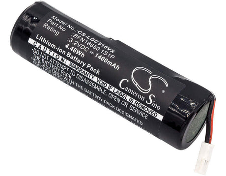 3.2V, LiFePO4, 1400mAh, Vacuum battery fits Silvercrest, Leifheit, 51000, 51000 Ii. Generace, 51002, 4.48Wh Vacuum Cameron Sino Technology Limited