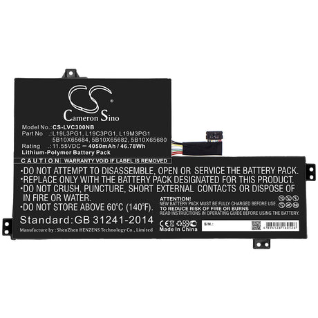 Notebook Battery For Lenovo, 100e Chromebook 2nd, 300e Chromebook 2nd 11.55v, 4050mah - 46.78wh Notebook, Laptop Cameron Sino Technology Limited