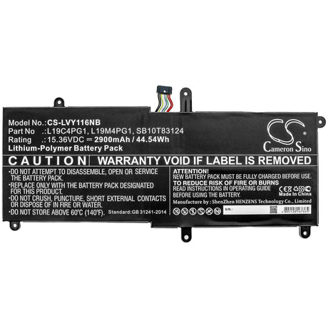Battery For Lenovo, 11e Yoga Gen 6 20ses00100, 11e Yoga Gen 6 20ses00200 15.36v, 2900mah - 44.54wh Notebook, Laptop Cameron Sino Technology Limited   