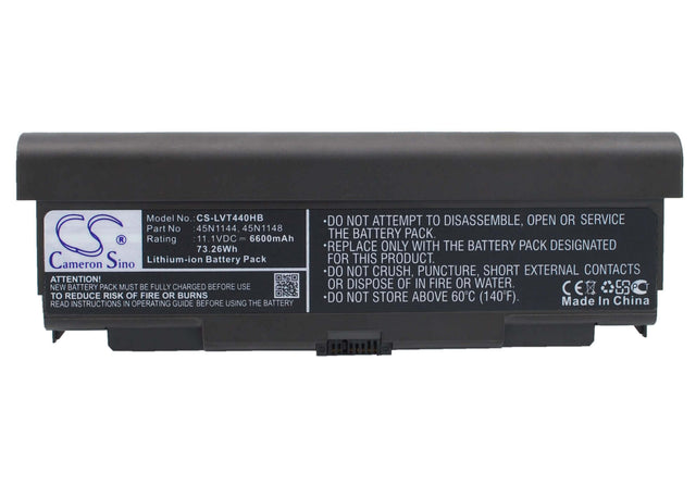 Battery For Lenovo, 20at0019cd, Thinkpad L440, Thinkpad L440 20as 11.1v, 6600mah - 73.26wh Notebook, Laptop Cameron Sino Technology Limited   