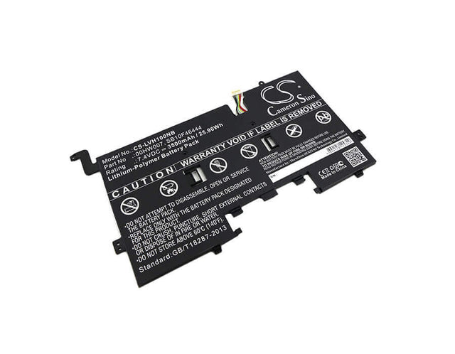 Battery For Lenovo, 20cg, 20ch, Thinkpad Helix 2 Ultrabook Pro Keyboard 7.4v, 3500mah - 25.90wh Notebook, Laptop Cameron Sino Technology Limited   