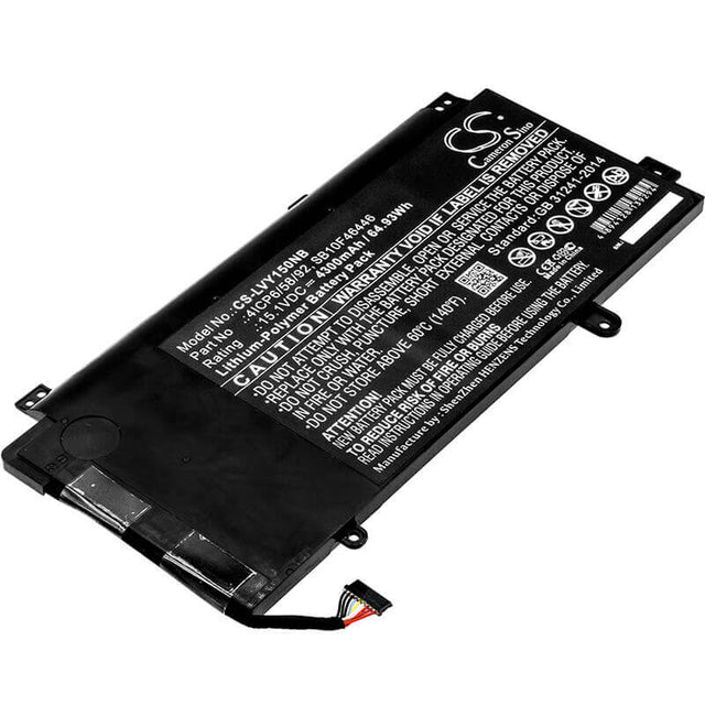Battery For Lenovo, 20dq001kus, Thinkpad Yoga 15, 15.1v, 4300mah - 64.93wh Notebook, Laptop Cameron Sino Technology Limited   