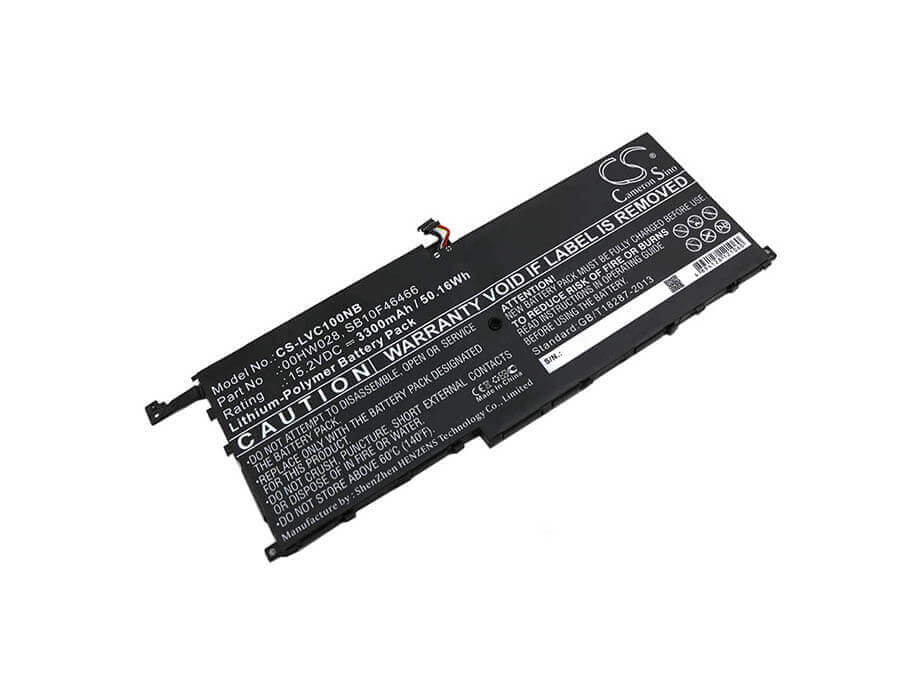 Notebook Battery For Lenovo, 20fb002vge, 20fb003rge, 20fb0043ge, 20fq000qus 15.2v, 3300mah - 50.16wh Notebook, Laptop Cameron Sino Technology Limited