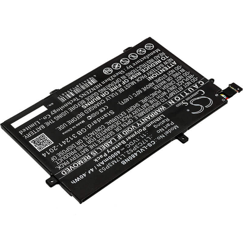Notebook battery For Lenovo, 20ls0015uk, 20ls0016mh, 20ls001wau 11.1v, 4000mah - 44.40wh Notebook, Laptop Cameron Sino Technology Limited