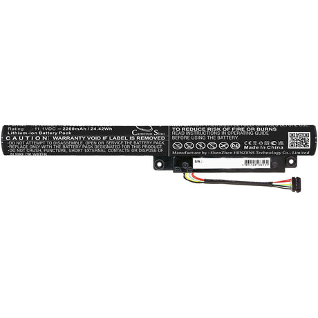 Battery For Lenovo, 59-407061, 59-439199, Ideapad Flex 10 11.1v, 2200mah - 24.42wh Notebook, Laptop Cameron Sino Technology Limited   