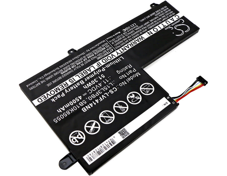 Battery For Lenovo, 80sa0002us, Flex 4 1470, Flex 4 1480 11.4v, 4500mah - 51.30wh Notebook, Laptop Cameron Sino Technology Limited   