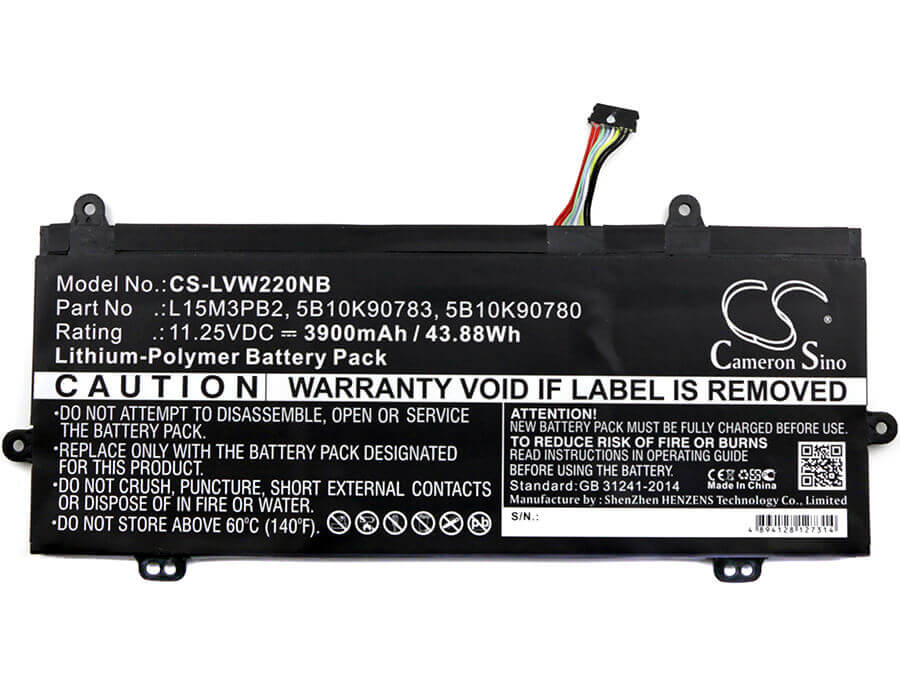 Battery For Lenovo, 80sf0000us, Ideapad 11.6" N22, Ideapad N22 11.25v, 3900mah - 43.88wh Notebook, Laptop Cameron Sino Technology Limited   