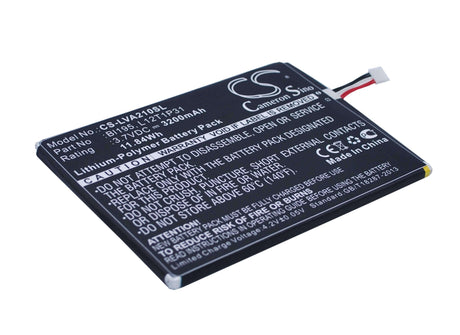 3.7V, Li-Polymer, 3200mAh, Tablet battery fits Lenovo, Bl195, A2, A2107, 11.84Wh Tablet Cameron Sino Technology Limited