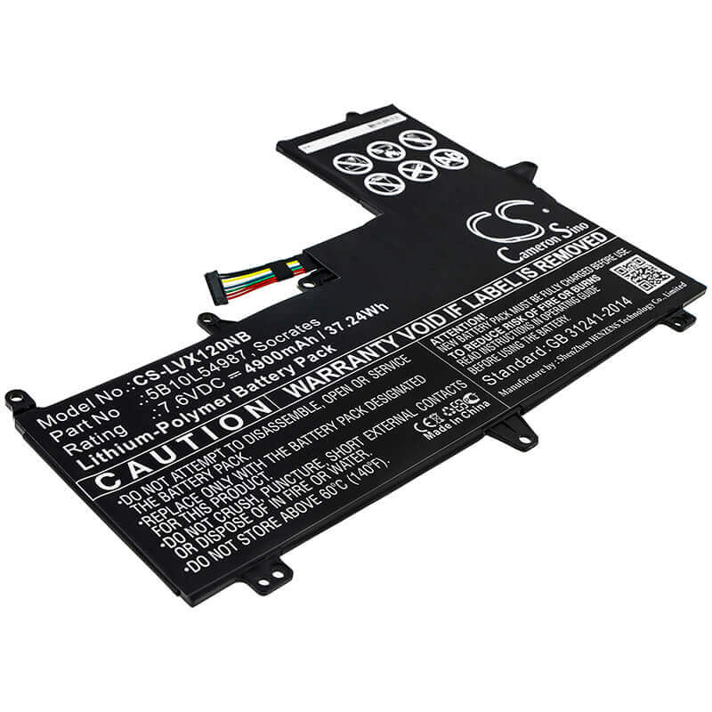 Battery For Lenovo, Air 12, Xiaoxin Air 12 7.6v, 4900mah - 37.24wh Notebook, Laptop Cameron Sino Technology Limited   