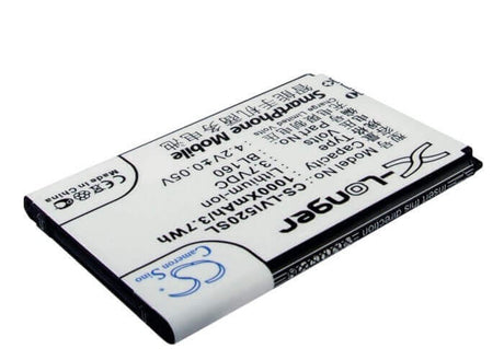 3.7V, Li-ion, 1000mAh, SmartPhone battery fits Lenovo, Bl160, I200, I520, 3.7Wh Mobile, SmartPhone Cameron Sino Technology Limited (Smartphone)