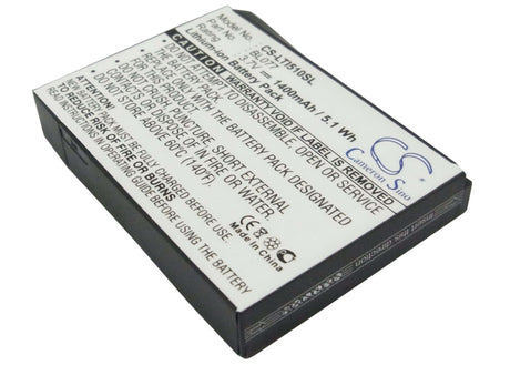 3.7V, Li-ion, 1400mAh, SmartPhone battery fits Lenovo, Bl077, I510, 5.18Wh Mobile, SmartPhone Cameron Sino Technology Limited (Suspended)