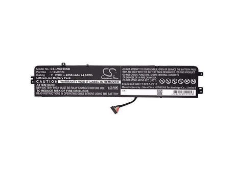 Battery For Lenovo, Ideapad 700, Ideapad Xiaoxin 700 11.1v, 4050mah - 44.96wh Notebook, Laptop Cameron Sino Technology Limited   