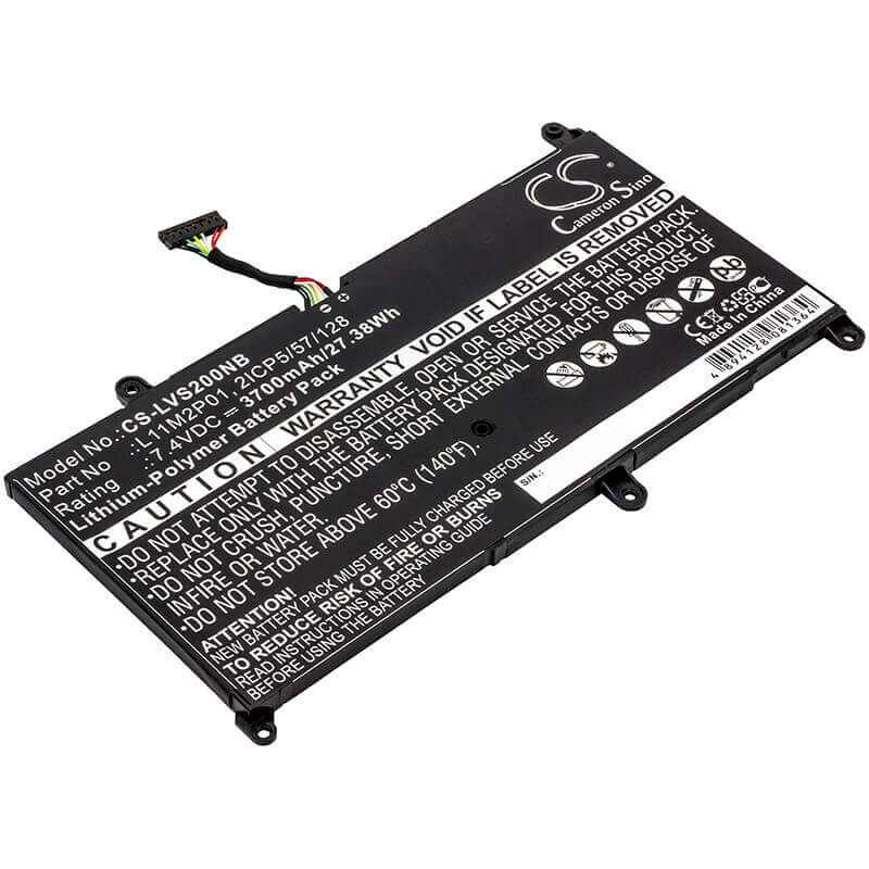 Battery For Lenovo, Ideapad S200, Ideapad S206 7.4v, 3700mah - 27.38wh Notebook, Laptop Cameron Sino Technology Limited (Suspended)   