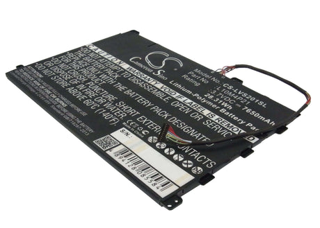 3.7V, Li-Polymer, 7650mAh, Tablet battery fits Lenovo, L10m4p21, Ideapad S2010, 28.31Wh Tablet Cameron Sino Technology Limited (Suspended)