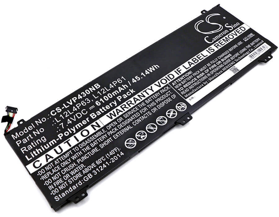 Battery For Lenovo, Ideapad U330p, Ideapad U330t, U330 Touch 7.4v, 6100mah - 45.14wh Notebook, Laptop Cameron Sino Technology Limited   