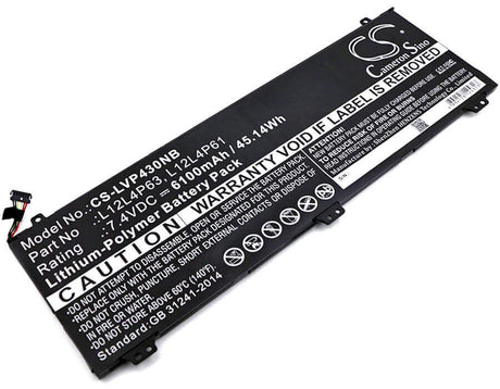 Battery For Lenovo, Ideapad U330p, Ideapad U330t, U330 Touch 7.4v, 6100mah - 45.14wh Notebook, Laptop Cameron Sino Technology Limited   