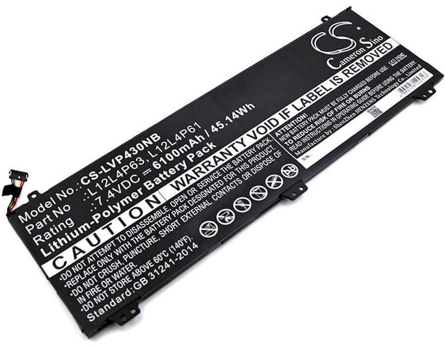 Battery For Lenovo, Ideapad U330p, Ideapad U330t, U330 Touch 7.4v, 6100mah - 45.14wh Notebook, Laptop Cameron Sino Technology Limited   