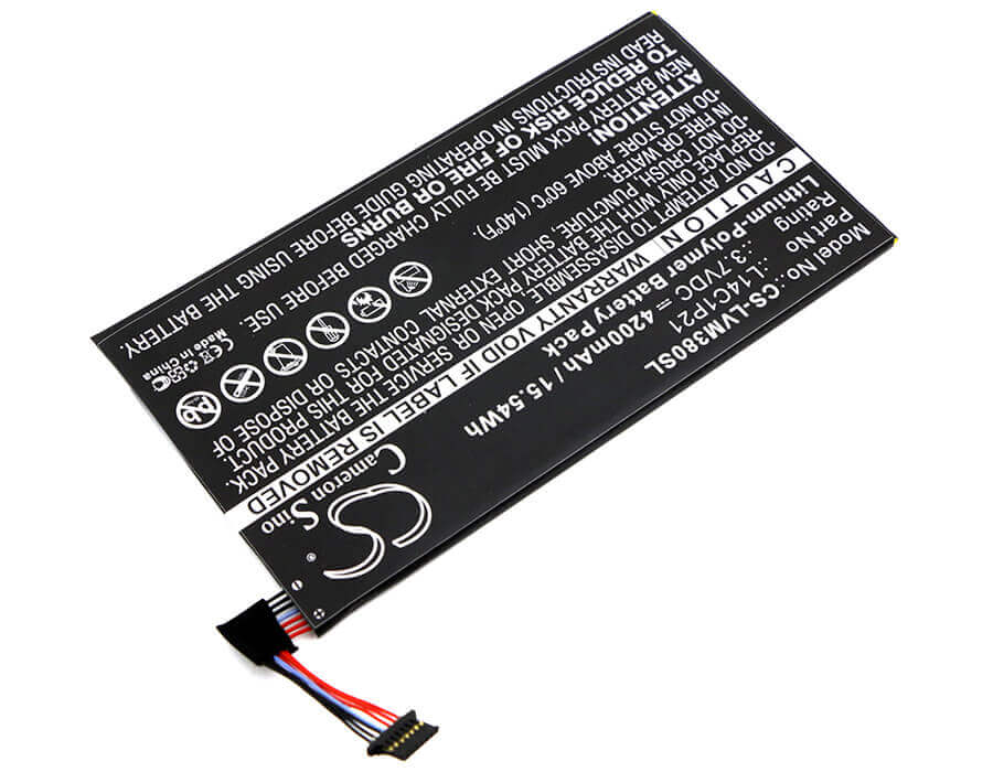 3.7V, Li-Polymer, 4200mAh, Tablet battery fits Lenovo, L14c1p21, Ideatab Miix 3, Miix3-830, 15.54Wh Tablet Cameron Sino Technology Limited