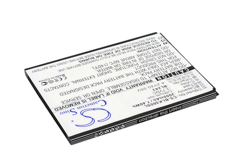 3.7V, Li-ion, 2000mAh, SmartPhone battery fits Lenovo, Bl243, K3 Note, K50-t3s, 7.4Wh Mobile, SmartPhone Cameron Sino Technology Limited (Smartphone)