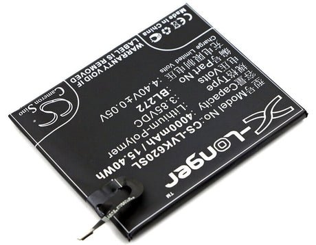 3.85V, Li-Polymer, 4000mAh, SmartPhone battery fits Lenovo, Bl272, K33a42, Vibe K6 Power, 15.4Wh Mobile, SmartPhone Cameron Sino Technology Limited (Smartphone)