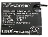3.85V, Li-Polymer, 4000mAh, SmartPhone battery fits Lenovo, Bl272, K33a42, Vibe K6 Power, 15.4Wh Mobile, SmartPhone Cameron Sino Technology Limited (Smartphone)