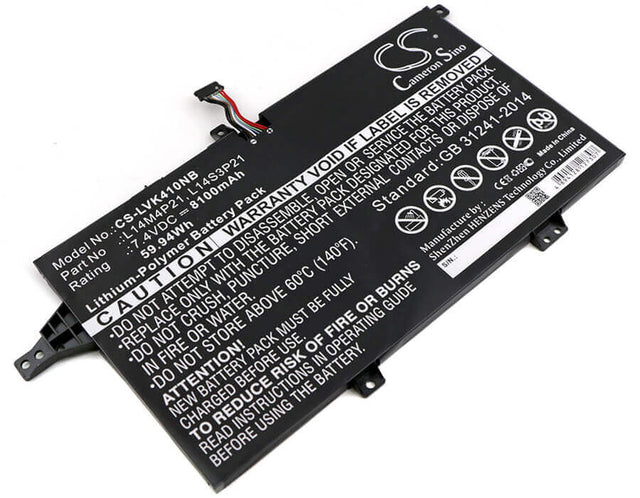 Battery For Lenovo, K41-70, M41-70, M41-70a-ith 7.4v, 8100mah - 59.94wh Batteries for Electronics Cameron Sino Technology Limited (Suspended)   
