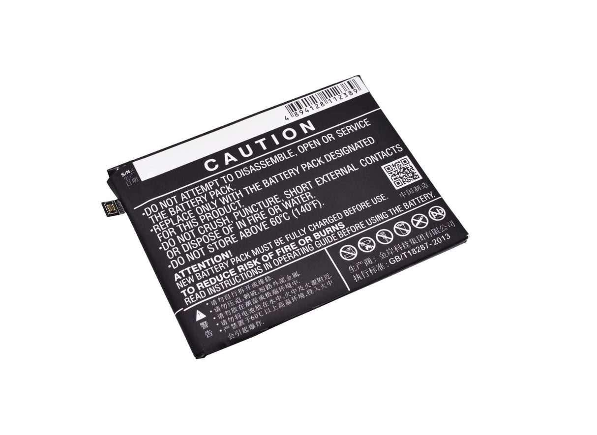 3.8V, Li-Polymer, 3400mAh, SmartPhone battery fits Lenovo, Bl261, A7020a48, K5 Note, 12.92Wh Mobile, SmartPhone Cameron Sino Technology Limited (Smartphone)