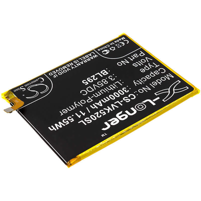 3.85V, Li-Polymer, 3000mAh, SmartPhone battery fits Lenovo, Bl295, K5s, K5s Td-lte Dual Sim, 11.55Wh Mobile, SmartPhone Cameron Sino Technology Limited (Smartphone)