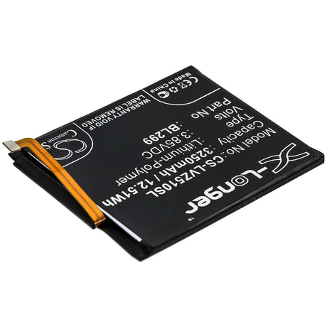 3.85V, Li-Polymer, 3250mAh, SmartPhone battery fits Lenovo, Bl299, L78071, Z5s, 12.51Wh Mobile, SmartPhone Cameron Sino Technology Limited (Smartphone)