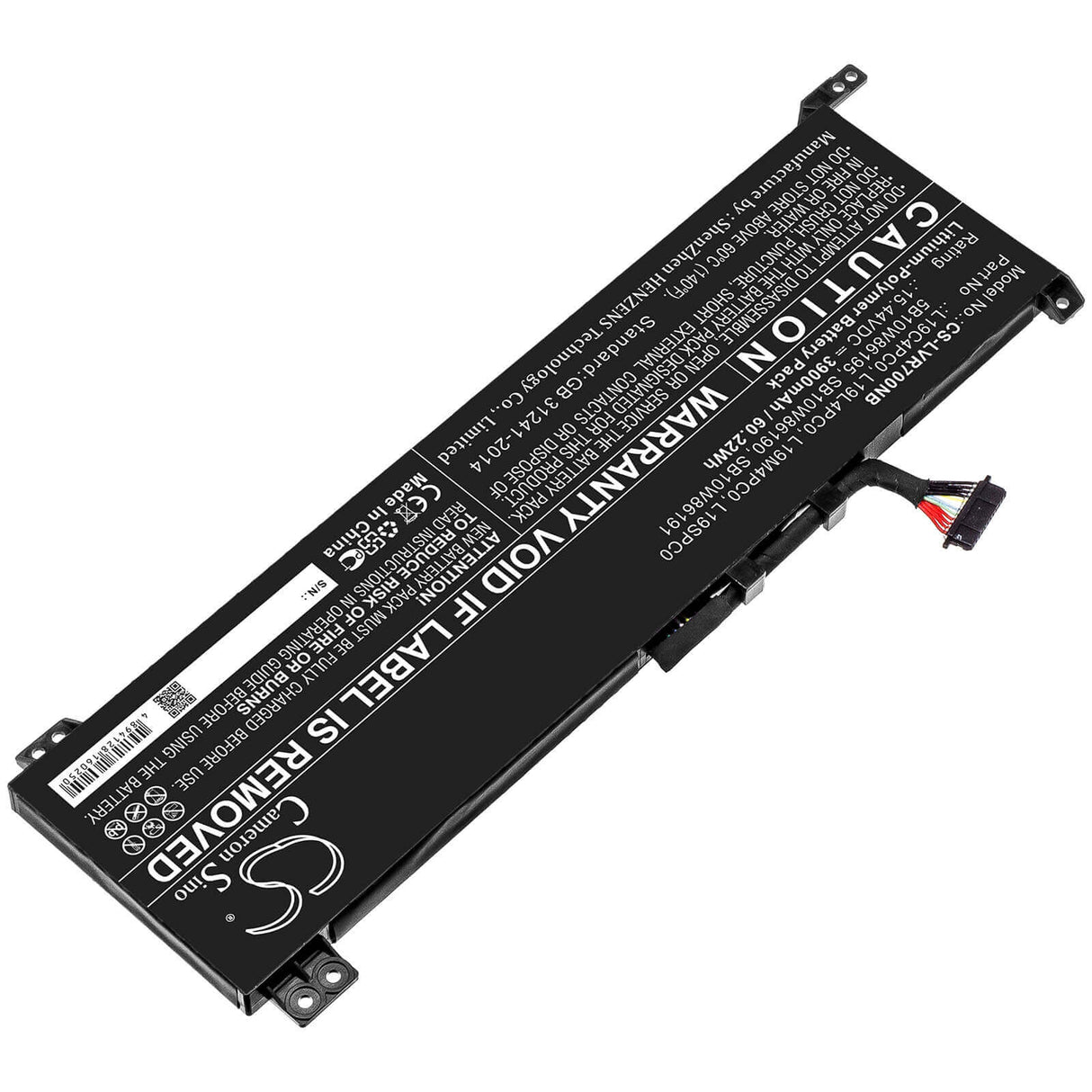 Notebook Battery For Lenovo, Legion 5 15, Legion 5 15imh05h, Legion R7000 15.44v, 3900mah - 60.22wh Notebook, Laptop Cameron Sino Technology Limited