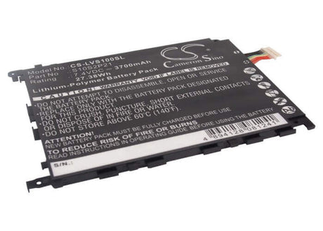 7.4V, Li-Polymer, 3700mAh, Tablet battery fits Lenovo, S10s2p21, Lepad S1, Lepad Y1011, 27.38Wh Tablet Cameron Sino Technology Limited