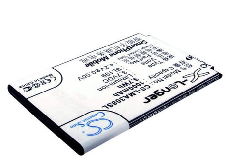 3.7V, Li-ion, 1000mAh, SmartPhone battery fits Lenovo, Bl199, Ma308, Ma309, 3.7Wh Mobile, SmartPhone Cameron Sino Technology Limited (Smartphone)