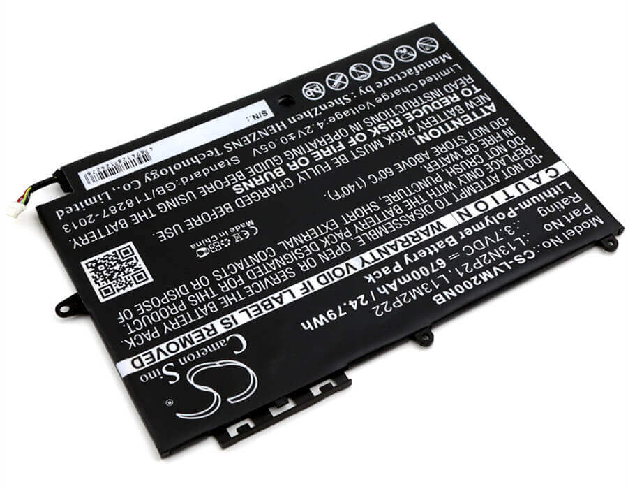 Battery For Lenovo, Miix 2, Miix 2 10, Miix 3 10, Miix 3-1030 3.7v, 6700mah - 24.79wh Notebook, Laptop Cameron Sino Technology Limited (Suspended)   
