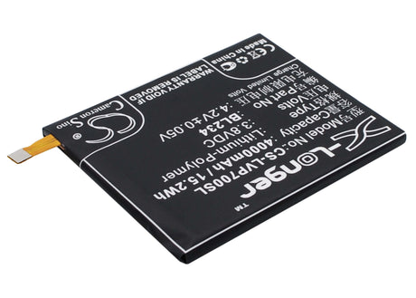3.8V, Li-Polymer, 4000mAh, SmartPhone battery fits Lenovo, Bl234, A5000 Dual, P70t, 15.2Wh Mobile, SmartPhone Cameron Sino Technology Limited (Smartphone)