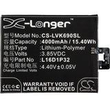 3.85V, Li-Polymer, 4000mAh, SmartPhone battery fits Lenovo, L16d1p32, Pb2-670n, Pb2-690n, 15.4Wh Mobile, SmartPhone Cameron Sino Technology Limited (Smartphone)