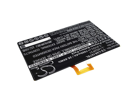 3.8V, Li-Polymer, 7000mAh, Tablet battery fits Lenovo, L14d2p31, A10-70, A10-70f, 26.60Wh Tablet Cameron Sino Technology Limited
