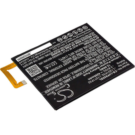 3.8V, Li-Polymer, 4200mAh, Tablet battery fits Lenovo, L13d1p32, Tab 2 A8-50, Tab 2 A8-50f, 15.96Wh Tablet Cameron Sino Technology Limited