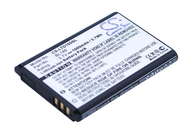 Battery For Lenovo Td16 3.7v, 1000mah - 3.70wh Batteries for Electronics Cameron Sino Technology Limited (Suspended)