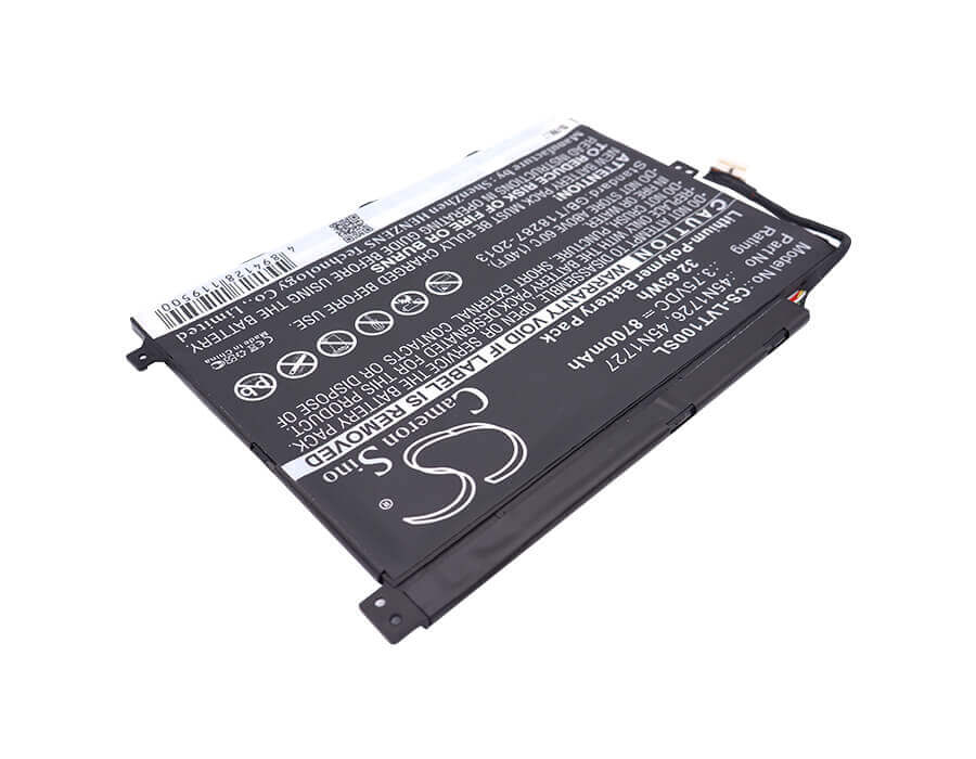 3.75V, Li-Polymer, 8700mAh, Tablet battery fits Lenovo, 1icp4/82/114-2, Thinkpad 10, Z3795, 32.63Wh Tablet Cameron Sino Technology Limited