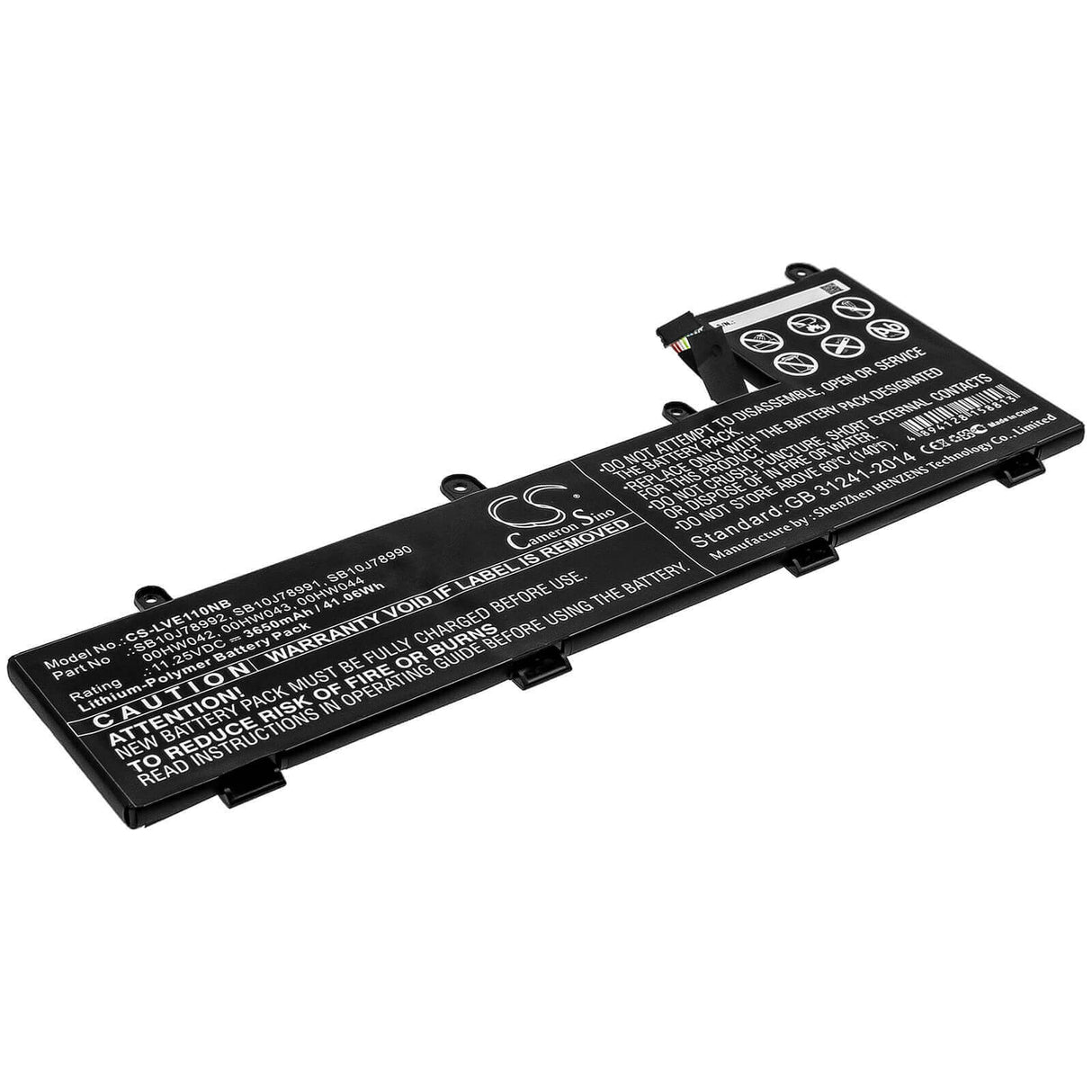 Battery For Lenovo, Thinkpad 11e Chromebook, Thinkpad 11e Yoga, Thinkpad Yoga 11e 11.25v, 3650mah - 41.06wh Notebook, Laptop Cameron Sino Technology Limited   