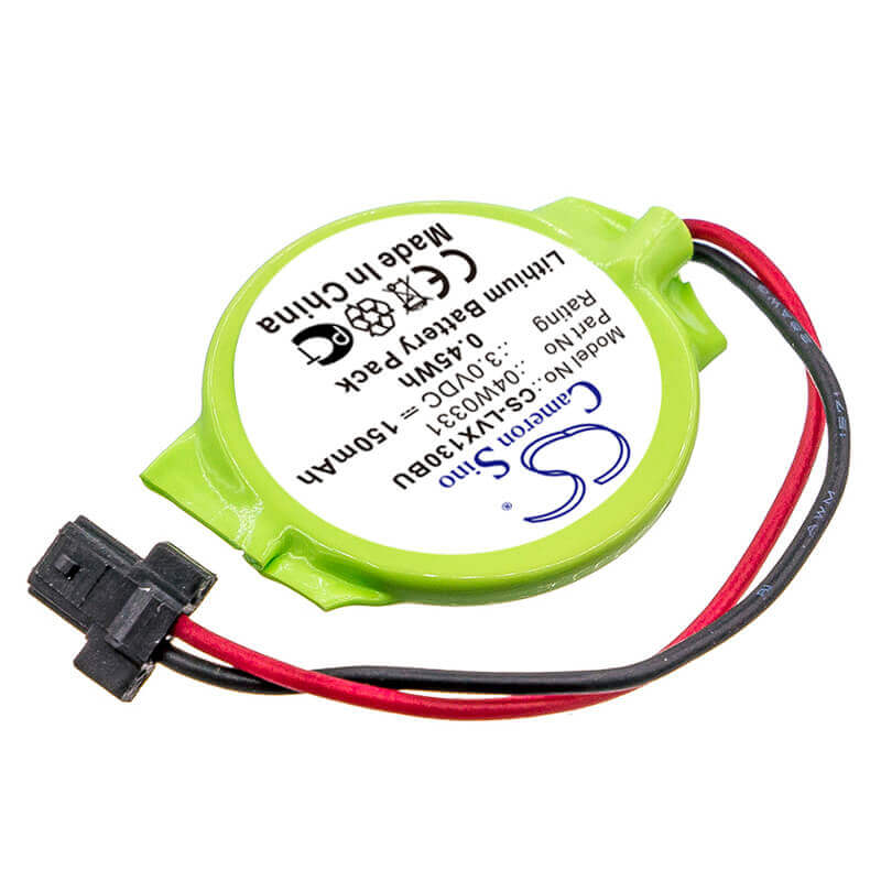 3.0V, Lithium, 150mAh, CMOS / BackUp battery fits Lenovo, 04w0331, ThinkPad 13, ThinkPad Edge E130, 0.45Wh CMOS / BackUp Cameron Sino Technology Limited