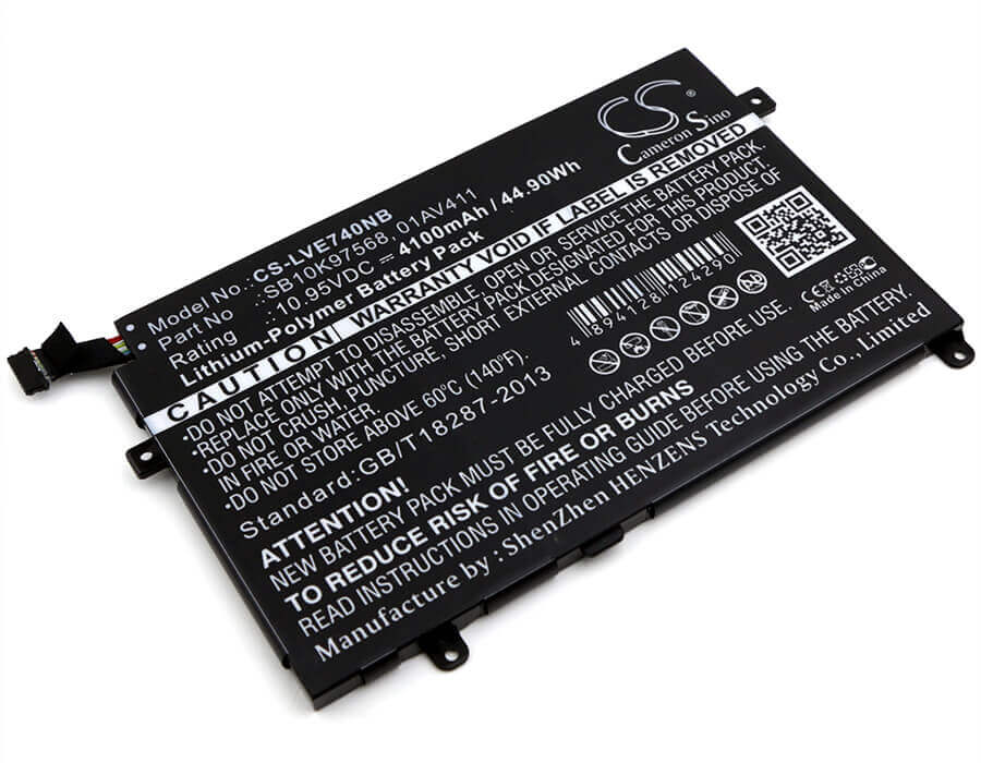 Battery For Lenovo, Thinkpad E470, Thinkpad E470c 10.95v, 4100mah - 44.90wh Notebook, Laptop Cameron Sino Technology Limited   