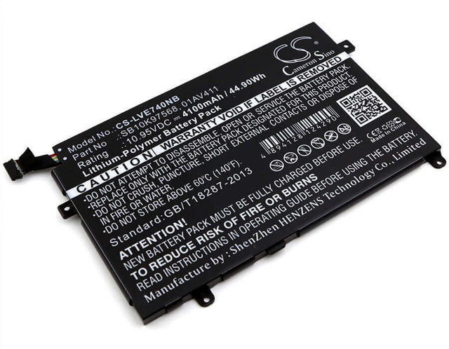 Battery For Lenovo, Thinkpad E470, Thinkpad E470c 10.95v, 4100mah - 44.90wh Notebook, Laptop Cameron Sino Technology Limited   